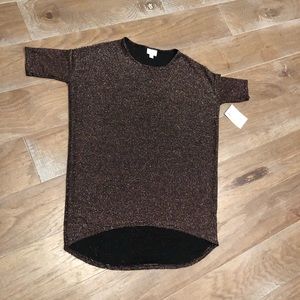 LULAROE METALLIC IRMA TUNIC XSMALL